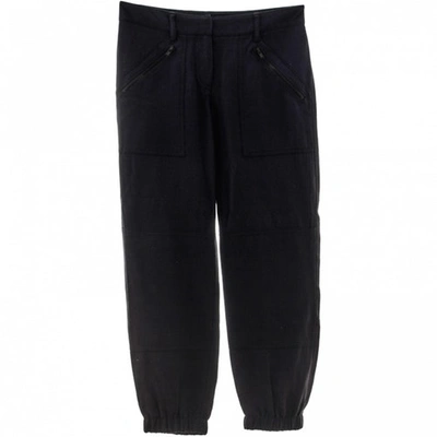 Pre-owned Theory Cloth Trousers In Blue