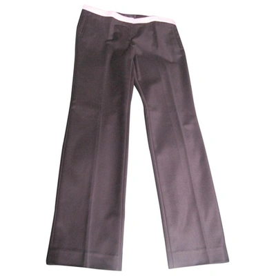 Pre-owned Costume National Straight Pants In Black