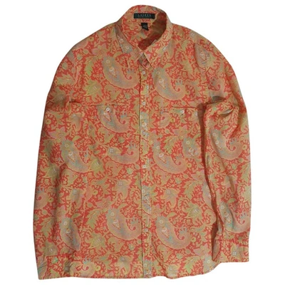 Pre-owned Lauren Ralph Lauren Shirt In Orange