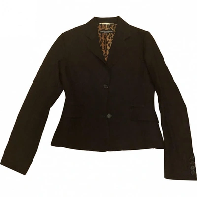 Pre-owned Dolce & Gabbana Linen Jacket In Black