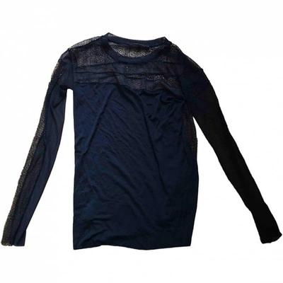 Pre-owned Bcbg Max Azria Black Polyester Top