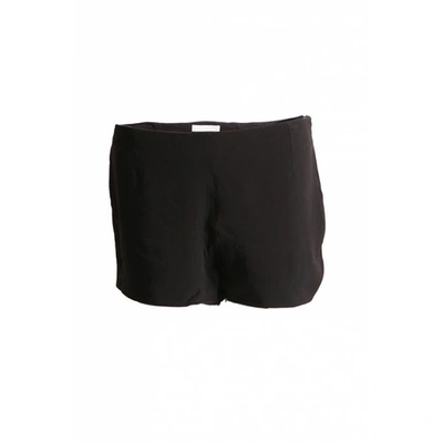 Pre-owned Chloé Silk Mini Short In Black