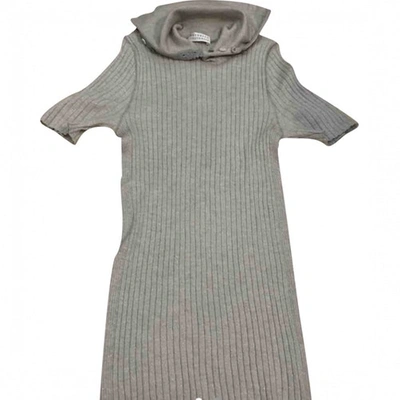 Pre-owned Brunello Cucinelli Cashmere Mid-length Dress In Grey