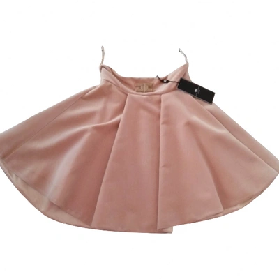 Pre-owned Elisabetta Franchi Mid-length Skirt In Pink