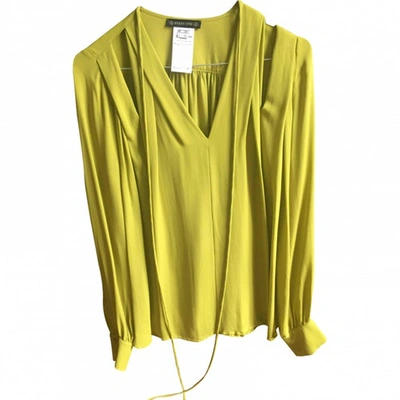 Pre-owned Plein Sud Silk Blouse In Green
