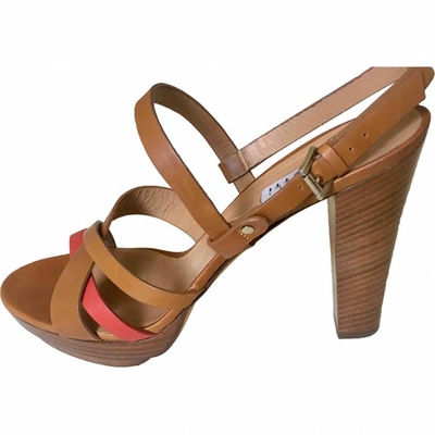 Pre-owned Fratelli Rossetti Leather Sandals In Brown