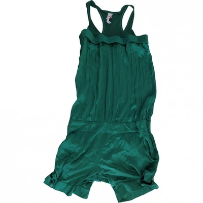 Pre-owned Cycle Silk Jumpsuit In Green