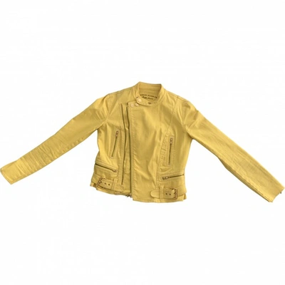 Pre-owned Lauren Ralph Lauren Short Vest In Yellow