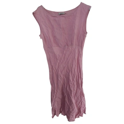 Pre-owned Marella Linen Mid-length Dress In Pink