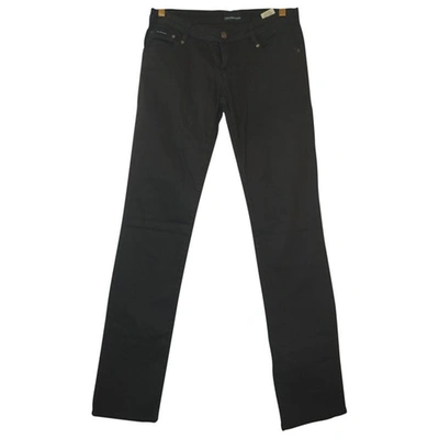 Pre-owned Calvin Klein Slim Jeans In Brown