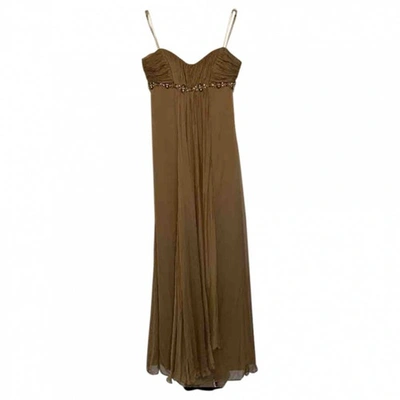 Pre-owned Marchesa Notte Silk Maxi Dress In Other