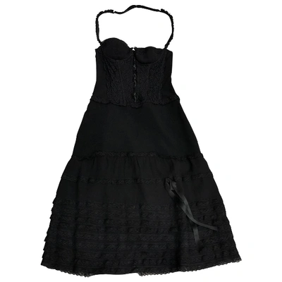 Pre-owned Moschino Cheap And Chic Mid-length Dress In Black