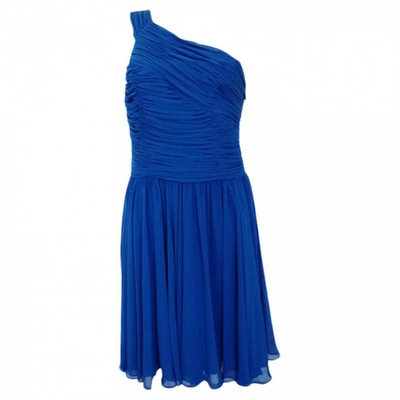 Pre-owned Halston Heritage Mid-length Dress In Blue