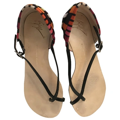 Pre-owned Greymer Cloth Sandals In Multicolour