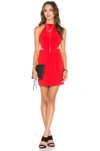 NBD NBD X NAVEN TWINS SHOW IT OFF BODYCON DRESS IN RED.,NBDR-WD533