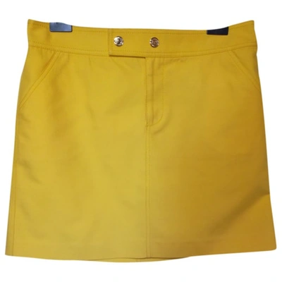 Pre-owned Ralph Lauren Mini Skirt In Yellow