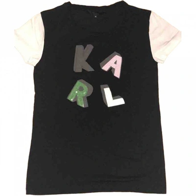 Pre-owned Karl Black Cotton Top