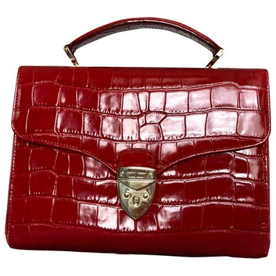 Pre-owned Aspinal Of London Red Patent Leather Handbag