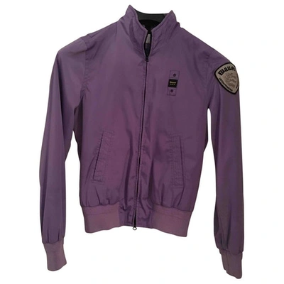 Pre-owned Blauer Trench Coat In Purple