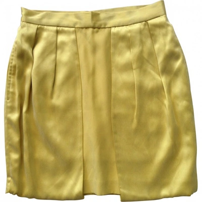 Pre-owned American Retro Yellow Silk Skirt