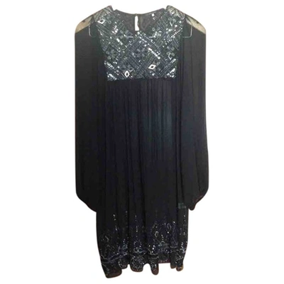 Pre-owned Elie Tahari Glitter Dress In Black