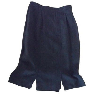 Pre-owned Emmanuelle Khanh Black Polyester Skirt