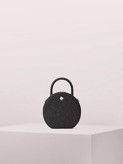 Kate Spade Andi Glitter Mini Canteen Bag In Black