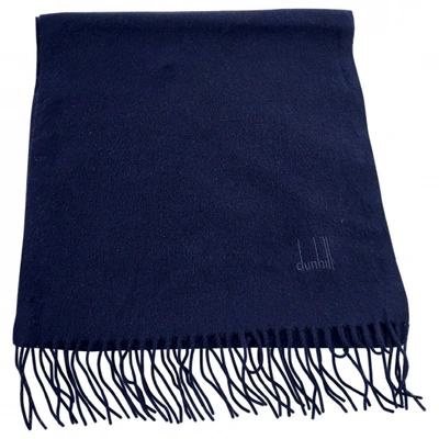 Pre-owned Alfred Dunhill Wool Scarf In Blue