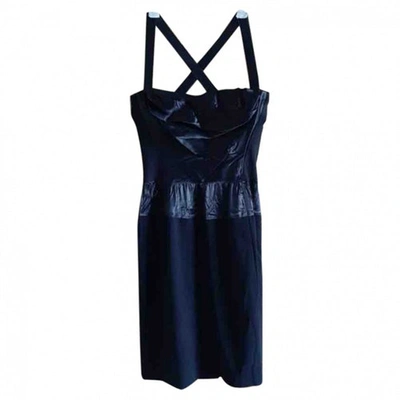 Pre-owned Donna Karan Glitter Dress In Black