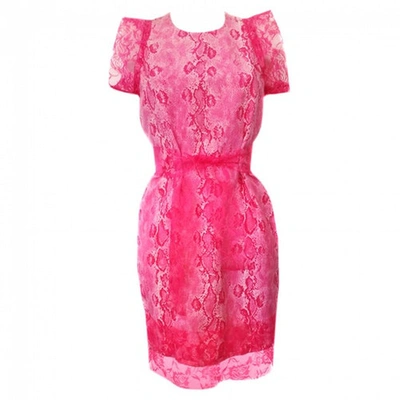 Pre-owned Versus Silk Mid-length Dress In Pink