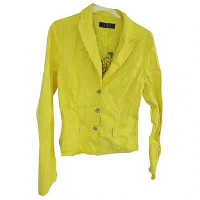 Pre-owned Iceberg Jacket In Yellow