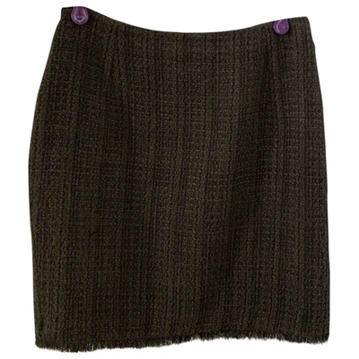 Pre-owned Claudie Pierlot Skirt In Khaki