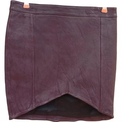 Pre-owned American Retro Leather Skirt In Other