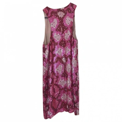 Pre-owned Barbara Bui Glitter Mid-length Dress In Pink
