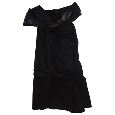 Pre-owned Vanessa Bruno Wool Mid-length Dress In Black