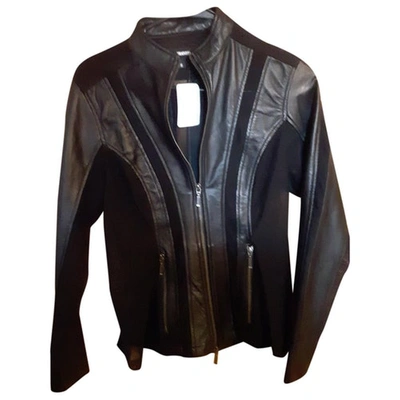 Pre-owned Anatomi Leather Jacket In Black