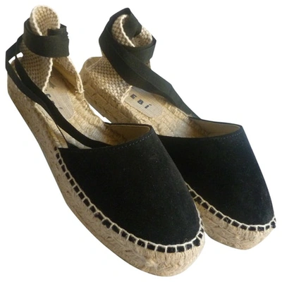 Pre-owned Manebi Black Suede Espadrilles