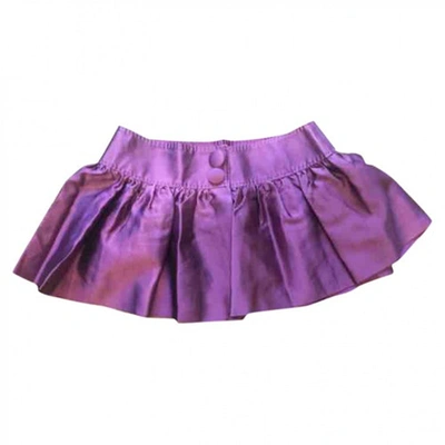 Pre-owned Moschino Cheap And Chic Silk Skirt In Pink