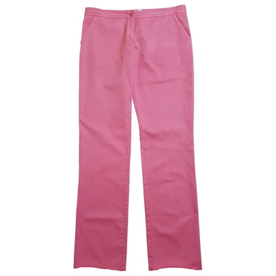 Pre-owned Ermanno Scervino Chino Pants In Pink