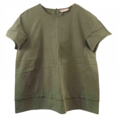 Pre-owned Max Mara Green Cotton Top