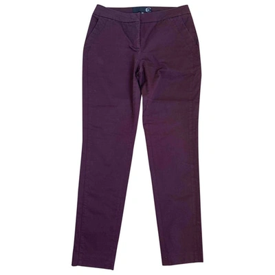 Pre-owned Just Cavalli Carot Pants In Purple