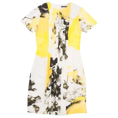 Pre-owned Christopher Kane Yellow Silk Dress
