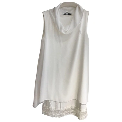 Pre-owned Patrizia Pepe White Polyester Top