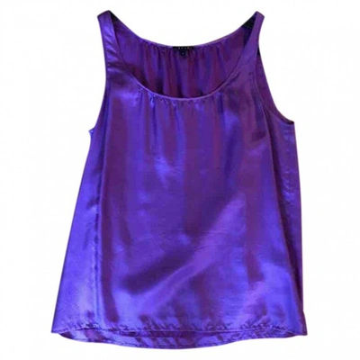 Pre-owned Theory Silk Camisole In Purple