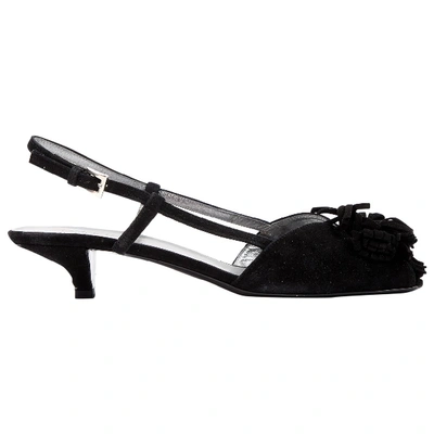 Pre-owned Prada Heels In Black