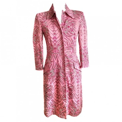 Pre-owned John Richmond Coat In Pink