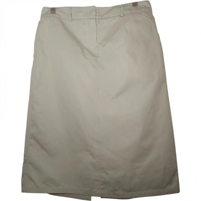 Pre-owned Tommy Hilfiger Mid-length Skirt In Beige