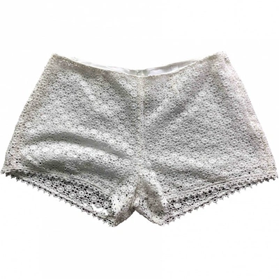 Pre-owned Joie White Cotton Shorts