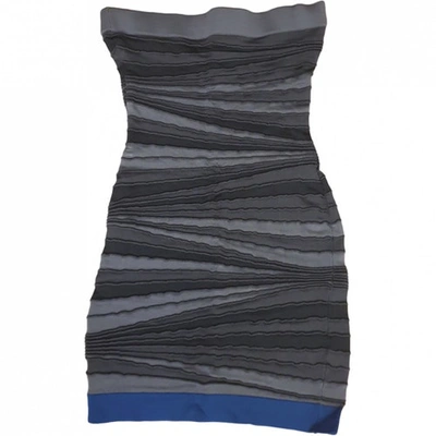 Pre-owned Pinko Mini Dress In Grey