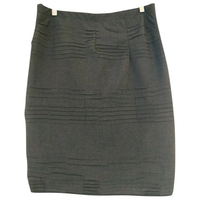 Pre-owned Liviana Conti Mid-length Skirt In Anthracite